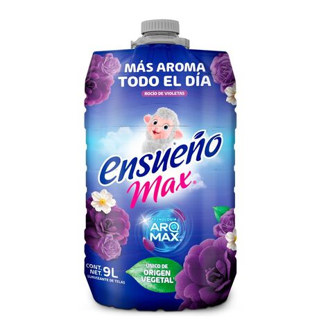 Suavizante Rocio de Violetas Ensue&ntilde;o Max 9L